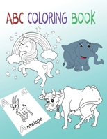 ABC coloring book: abc coloring book alphabet and animals, 2020 B08B3B3DTT Book Cover
