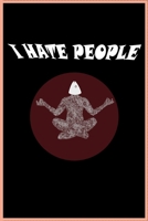 I hate People: Lustiges A5 Notizbuch Demi Raster / Karo / Kariert mit 120 Seiten f�r f�r Veganer 1087361699 Book Cover