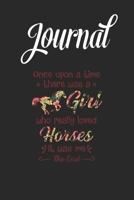 Journal: A Girl Who Really Loved Horses Horse Gifts For Girls Cute Blank Ruled Line College Journal Notebook Size for Diary Student Teacher Friend with 120 Pages of 6inx9in Blank Paper 1677447923 Book Cover