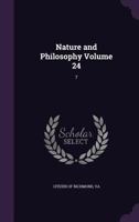 Nature and philosophy Volume 24: 7 1378692497 Book Cover