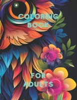 Coloring Book for adults: owl family B0CJKTR38N Book Cover