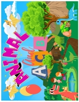 Animals and the ACB: Learn and color with me B0CJXK75X6 Book Cover