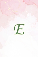 E: Initial Monogram Notebook, Monogram Journal, Initial Notepad, 100 Pages 1034169165 Book Cover