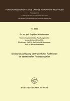 Die Berucksichtigung Zentralortlicher Funktionen Im Kommunalen Finanzausgleich 3531025201 Book Cover