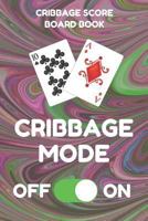 Cribbage Score Board Sheet Book: Scorebook of 100 Score Keeper Sheet Pages For Cribbage Games, Convenient 6 By 9 Inches, Funny Mode Dark Swirl Cover 1798220008 Book Cover