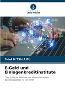 E-Geld und Einlagenkreditinstitute (German Edition) 6209510620 Book Cover