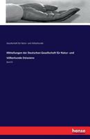 Mitteilungen Der Deutschen Gesellschaft Fur Natur- Und Volkerkunde Ostasiens 3741101877 Book Cover