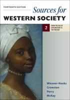 Sources for Western Society, Volume 2: From the Age of Exploration to the Present 1319229786 Book Cover