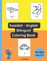 Swedish - English Bilingual Coloring Book for Kids Ages 3 - 6 B0C47RGBJ9 Book Cover