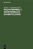 Pschyrembel Worterbuch Diabetologie (German Edition) 3110166291 Book Cover