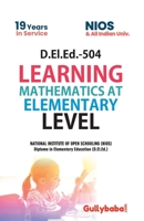 D.El.Ed.-504 Learning Mathematics at Elementary Level 9386276518 Book Cover