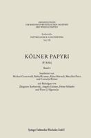 Kolner Papyri 353109923X Book Cover