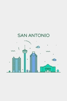 San Antonio Minimalist Travel Notebook [Lined] [6x9] [110 pages] 1677034254 Book Cover