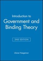 Introduction to Government and Binding Theory (Blackwell Textbooks in Linguistics, No 1) 0631190678 Book Cover