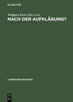 Nach Der Aufklaerung? Beitraege Zum Diskurs Der Kulturwissenschaften (LiteraturForschung) 3050028564 Book Cover