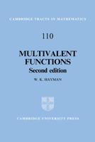 Multivalent Functions (Cambridge Tracts in Mathematics) 0521057671 Book Cover