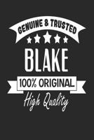 Genuine & Trusted Blake 100% Original High Quality: Password Logbook for Blake 1730841589 Book Cover