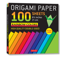 Origami Paper 100 sheets Rainbow Colors 8 1/4" (21 cm): Extra Large Double-Sided Origami Sheets Printed with 12 Different Color Combinations 0804855765 Book Cover