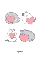 Notebook: Boyfriend, Girlfriend Cat Lover Valentine's day Gift Writing Journal Lined, Diary, Notebook (6 x 9) 120 Page 1677461950 Book Cover