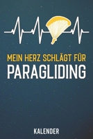 Kalender: 2020 A5 1 Woche 2 Seiten - 110 Seiten - Mein Herz schl�gt f�r Paragliding 1655503278 Book Cover