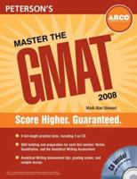 Master the GMAT, 2008/e, w/CD (Master the Gmat) 0768924480 Book Cover