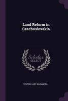 Land reform in Czechoslovakia 1342224043 Book Cover