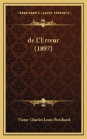 de L'Erreur (1897) 1167868099 Book Cover