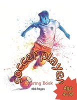 Soccer Player Coloring Book B0CV59Z5JF Book Cover
