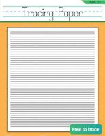 Tracing Paper: Blank Handwriting Notebook For Kids 1718155255 Book Cover