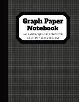 Graph Paper Notebook: Squared Graphing Paper Quad Ruled 5 squares per inch 100 pages 8.5 x 11 in. 1095995367 Book Cover