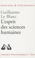 L'Esprit Des Sciences Humaines 2711617866 Book Cover