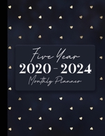 2020-2024 Five Year Monthly Planner: 60 Monthly Calendars with Monthly Focus, Goals, and To-Do List 1675934568 Book Cover