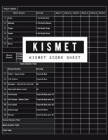 Kismet Score Sheet: Kismet Scoring Game Record Level Keeper Book, Kismet Score, Score pad makes it easy scores for the game Kismet, Size 8.5 x 11 Inch, 100 Pages 1723402842 Book Cover