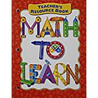 Math to Learn (Teacher's Resource Book:) 0669493465 Book Cover