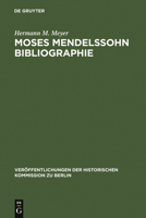 Moses Mendelssohn Bibliographie 3110004666 Book Cover