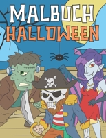 Halloween Malbuch: Malblock für Kinder 4-8 Jahre B08KMZN1CT Book Cover