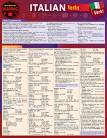 Italian Verbs: a QuickStudy Laminated Reference Guide 1423246209 Book Cover