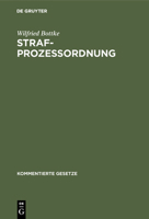 Strafprozessordnung 3486259512 Book Cover