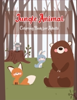 jungle animal coloring book for adults: 50 Unique Jungle Animals Coloring Pages l paper size- 8.5x11 B08C4C3Z64 Book Cover