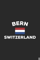 Bern Switzerland: Swiss Flag City Notebook Journal Lined Wide Ruled Paper Stylish Diary Vacation Travel Planner 6x9 Inches 120 Pages Gift 1702127133 Book Cover