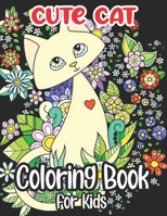 Cute Cat Coloring Book For Kids: Meow-velous stickers, trivia, step-by-step drawing projects, and more for the cat lover in you! B08R4FBBRT Book Cover
