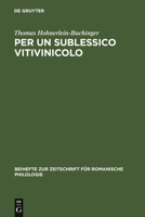 Per Un Sublessico Vitivinicolo 3484522747 Book Cover
