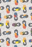 Kokeshi Doll Notebook: Wide Ruled Lined Composition Book for Kids, Kidults and Adults. 1676811222 Book Cover