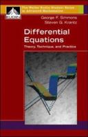 Differential Equations: Theory, Practice, and Technique 0072863161 Book Cover