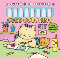 Cozy Coloring Kit | Kids Coloring Book | Includes 8 Double Ended Markers 1638547009 Book Cover