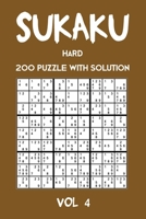 Sukaku Hard 200 Puzzle With Solution Vol 4: Exciting Sudoku variation, puzzle booklet, 2 puzzles per page 1711929808 Book Cover