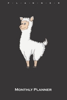 Lama Monthly Planner: Monthly Calendar (Daily planner with notes) for Lama and alpaca lovers and friends 1659648793 Book Cover