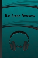 Rap Lyrics Notebook: Rap Journal Rhyme Book 100 Pages 1655060805 Book Cover