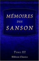 Mémoires des Sanson: Tome 3 0543952657 Book Cover
