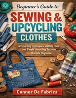 Beginner’s Guide to Sewing & Upcycling Clothes: Easy Sewing Techniques, Clothing Fixes, and Simple Upcycling Projects for Absolute Beginners B0GLGVJ3D1 Book Cover